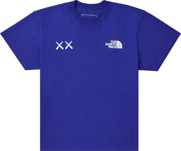 Футболка The North Face x KAWS Short-Sleeve Tee 'Bolt Blue', синий - фото