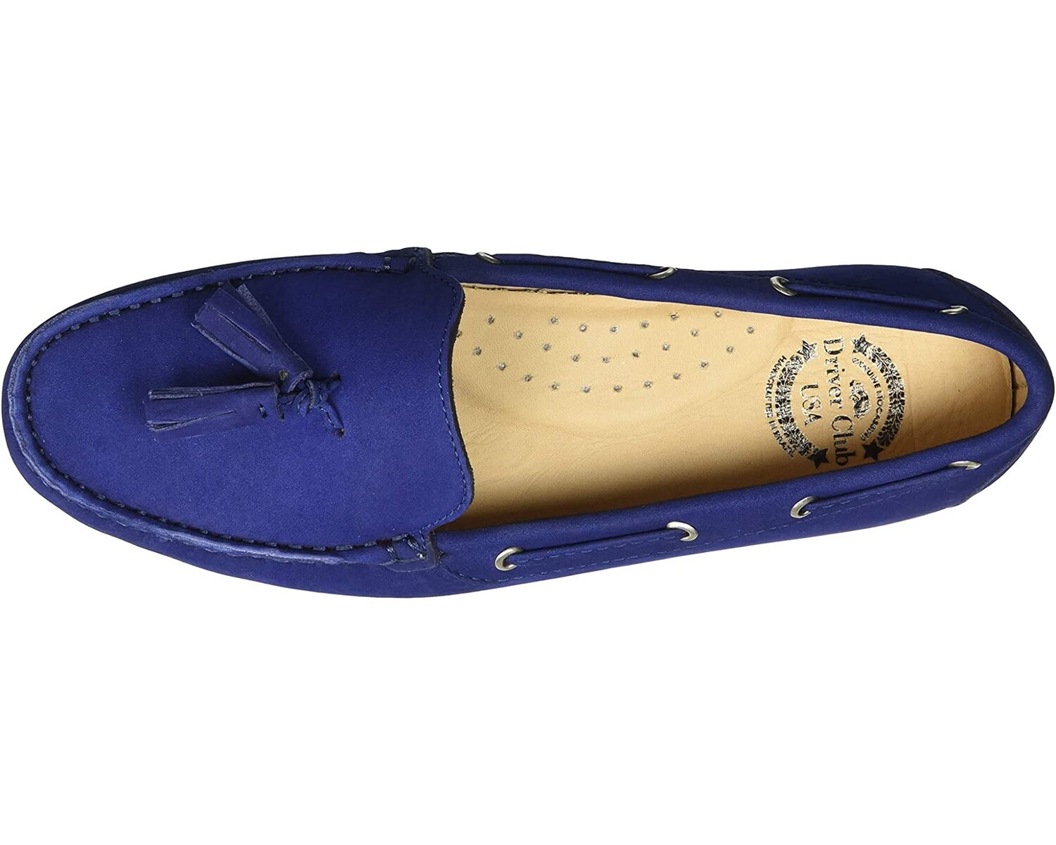 

Лоферы Women's Leather Made in Brazil Tassle Driving Loafer Driver Club USA, синий