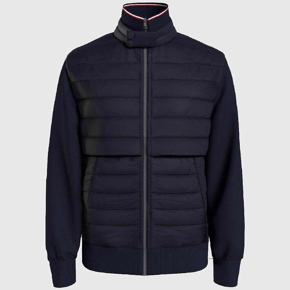 

Куртка-свитшот Tommy Hilfiger Mix Media Zip, темно-синий