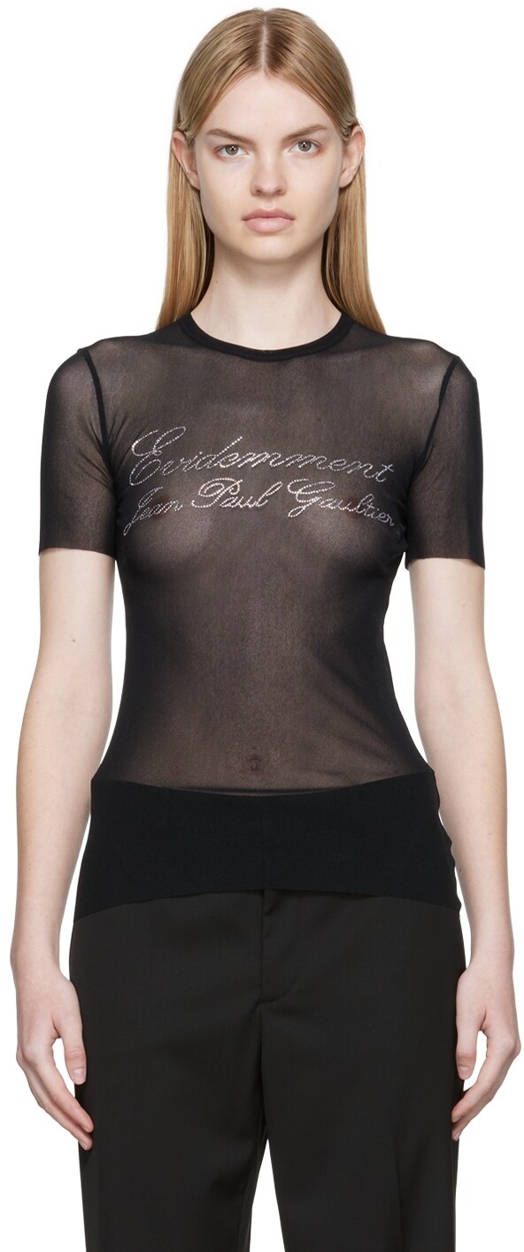 

Черная футболка Évidemment Jean Paul Gaultier