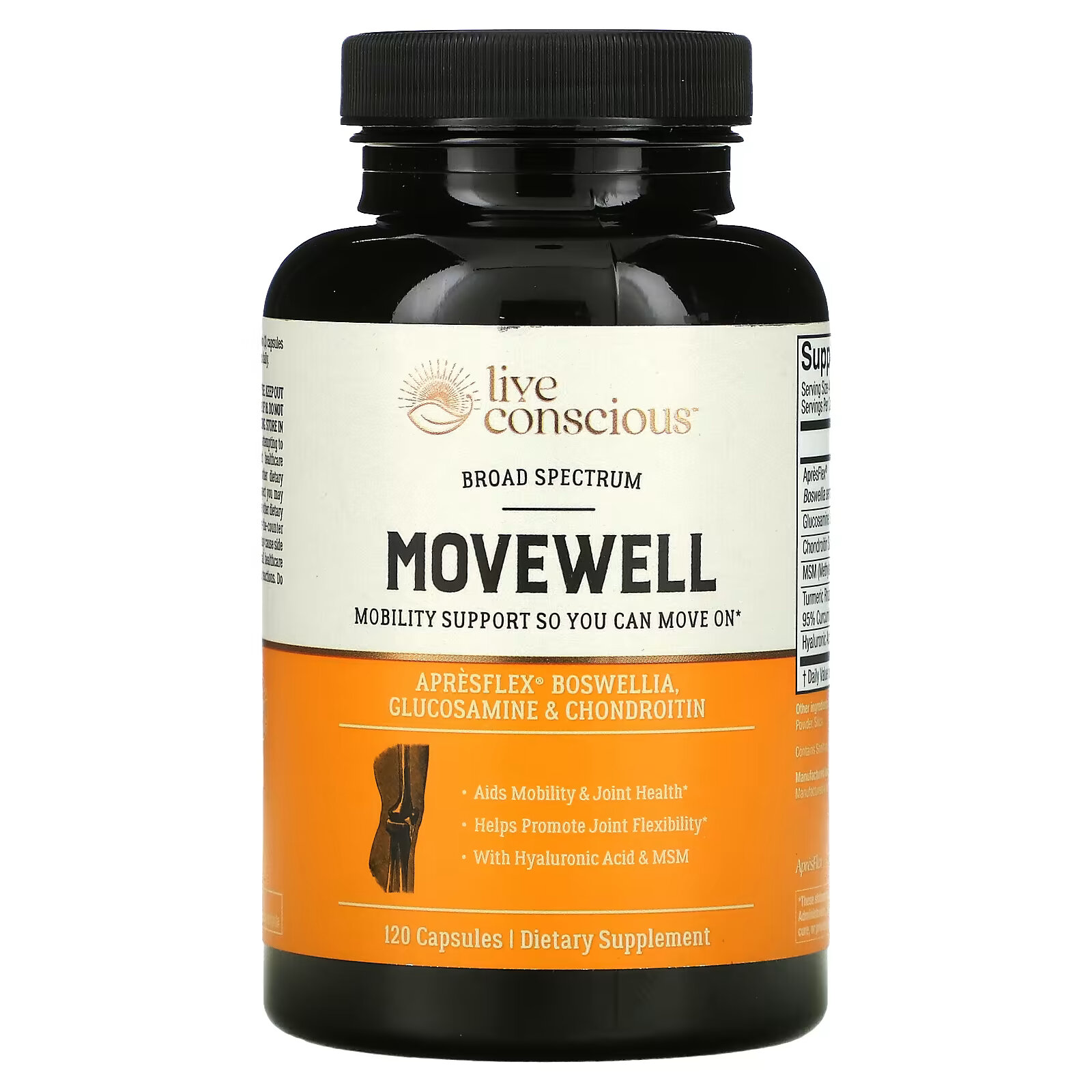 Live Conscious, MoveWell, 120 капсул пищевая добавка live conscious movewell 30 мягких таблеток