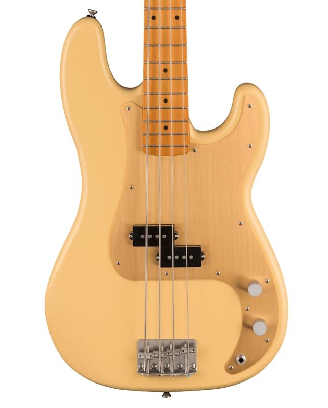 

NEW Squier 40th Anniversary Precision Bass Vintage Edition - Satin Vintage Blonde (699) (758) 40th Anniversary Precision Bass, Vintage Edition, Map...