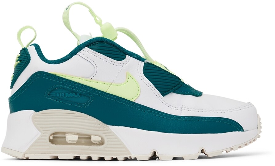 

Детские бело-зеленые кроссовки Air Max 90 Toggle Little Kids Nike