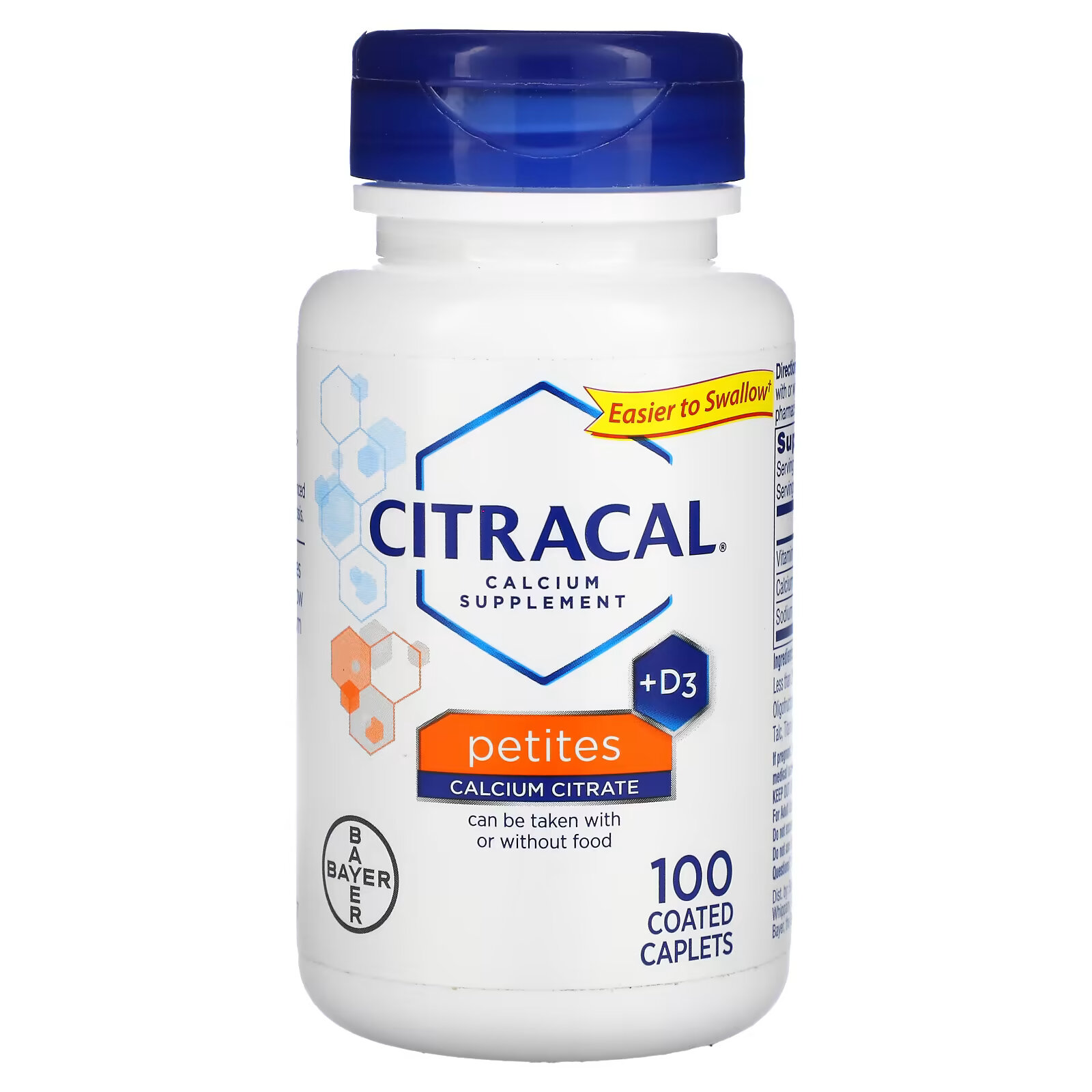 Citracal, Добавка с кальцием и витамином D3, маленькие таблетки, 100 капсул с покрытием citracal кальциевая добавка d3 маленькие таблетки 200 капсуловидных таблеток в оболочке
