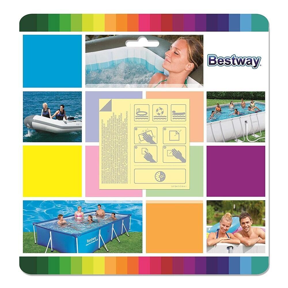

Самоклеящаяся заплата для подводного ремонта Bestway 6,5 x 6,5 см, синий