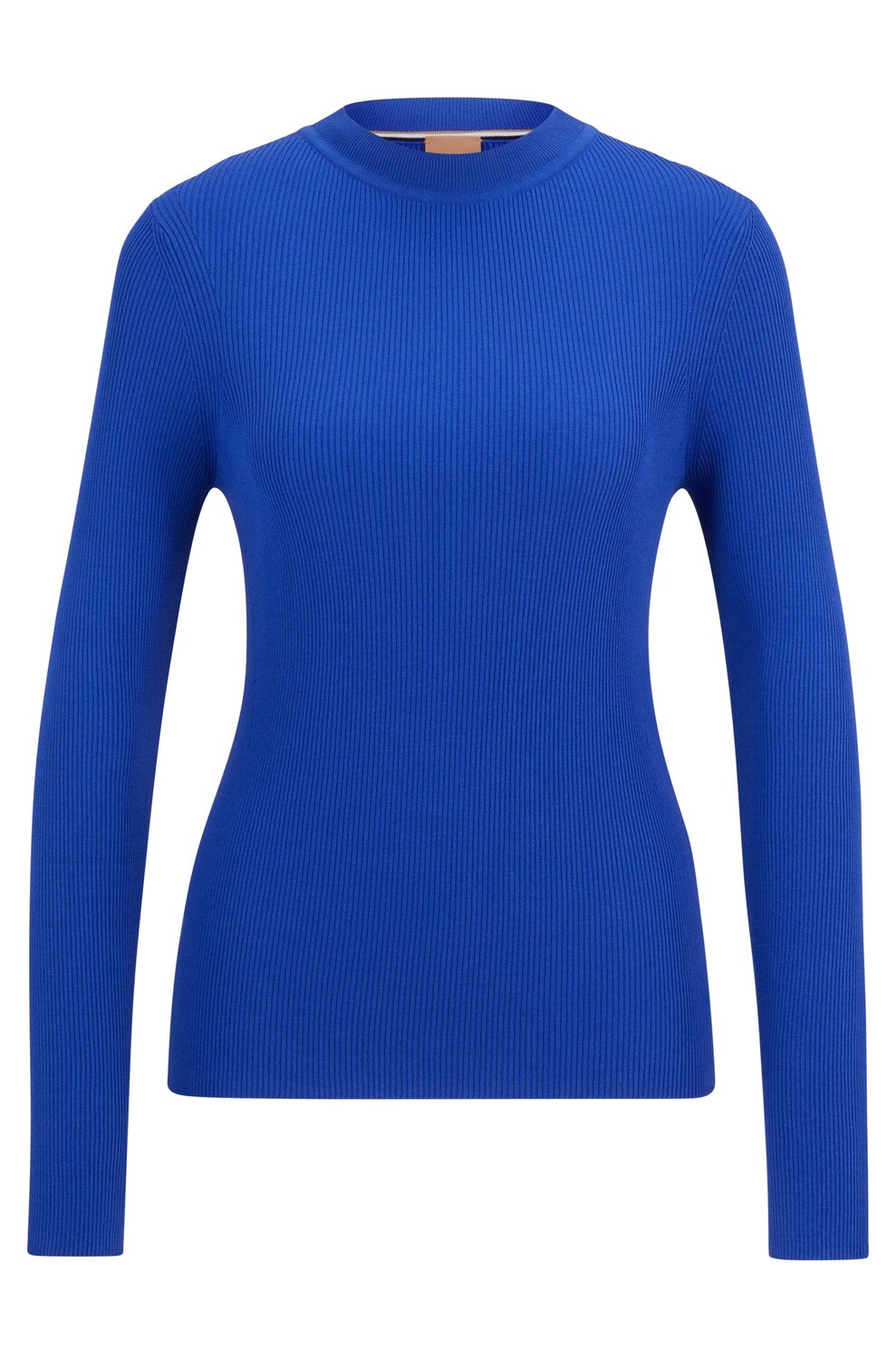 

Джемпер Hugo Boss Crew-neck Ribbed In Stretch Fabric, синий