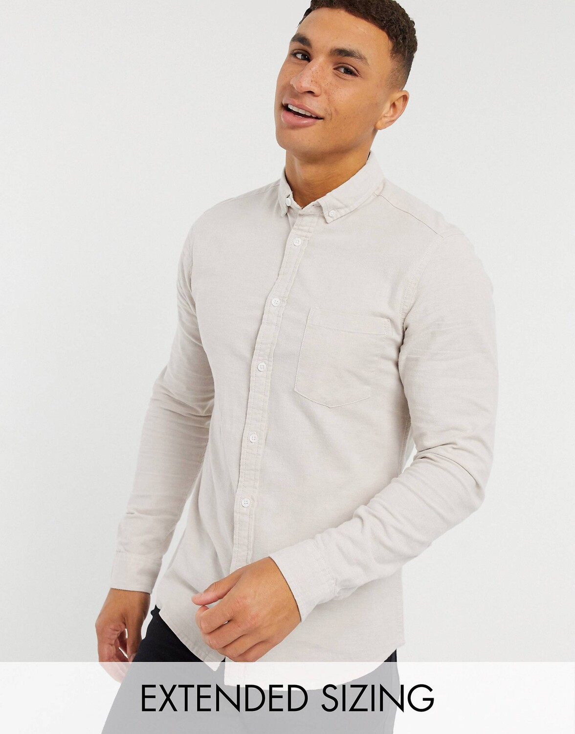 

Оксфордская рубашка узкого кроя ASOS DESIGN