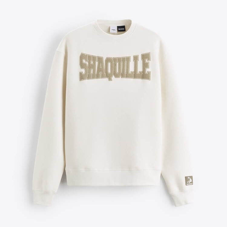 

Свитшот Zara Shaq Graphic, белый