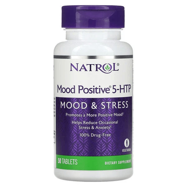 Mood Positive 5-HTP, 50 таблеток, Natrol - фото