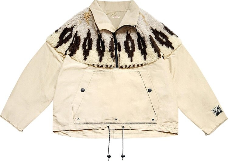 

Анорак Kapital 60/40 Cloth x BOA Fleece Nordic Anorak 'Ecru', кремовый