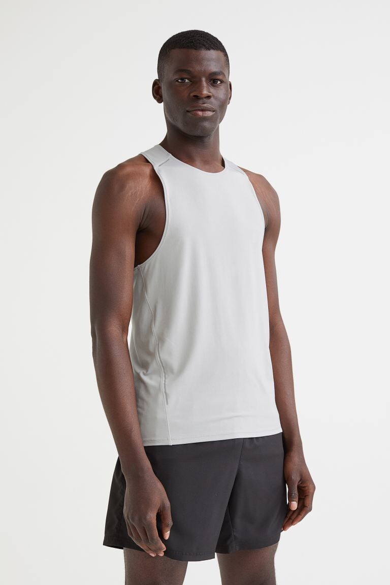 

Беговая футболка H&M, светло-серый