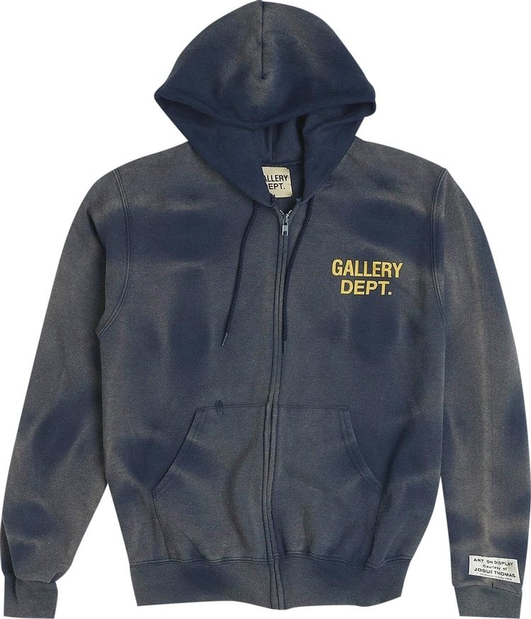 Худи Gallery Dept. Gallery Dept Zip Up Hoodie 'Navy', синий - фото