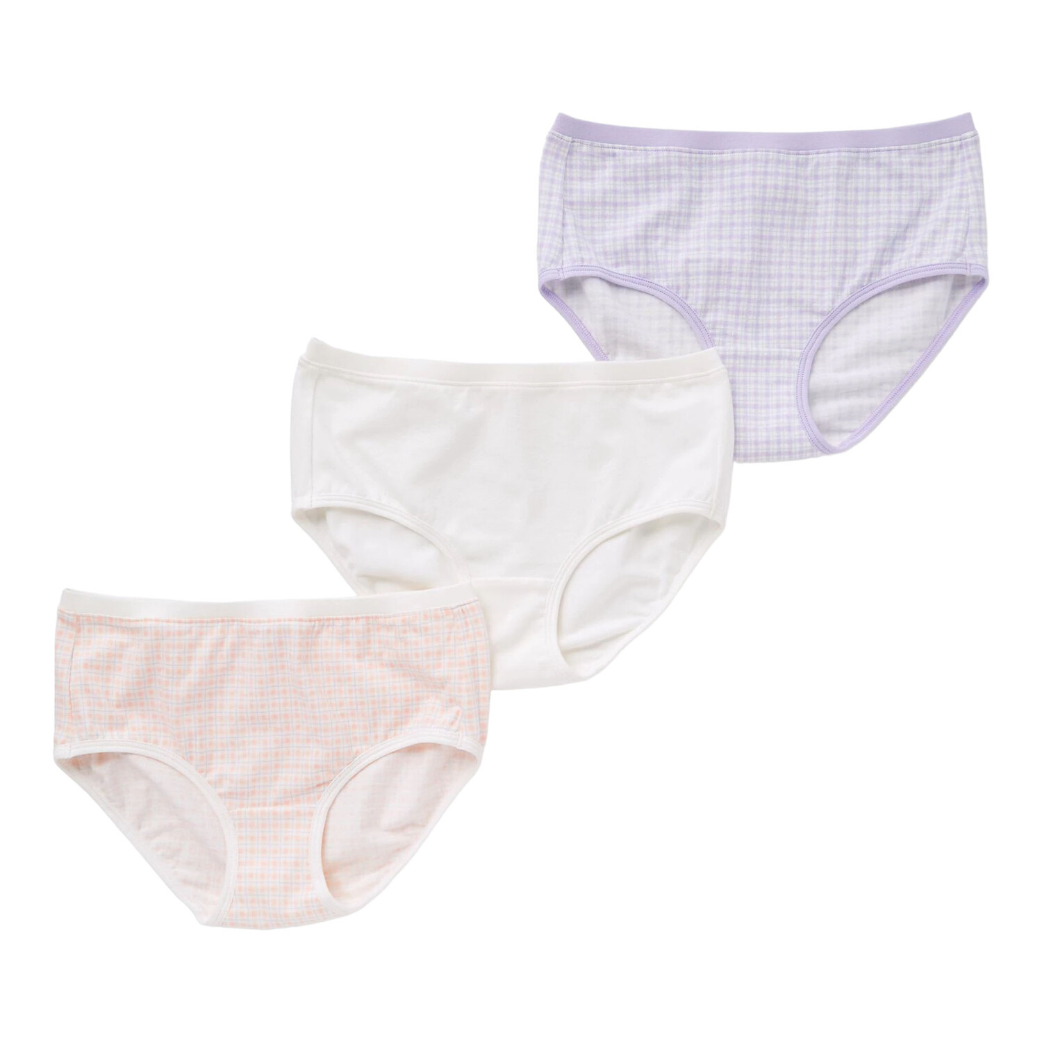 

Набор трусов Uniqlo Girls Checked Hiphugger, розовый