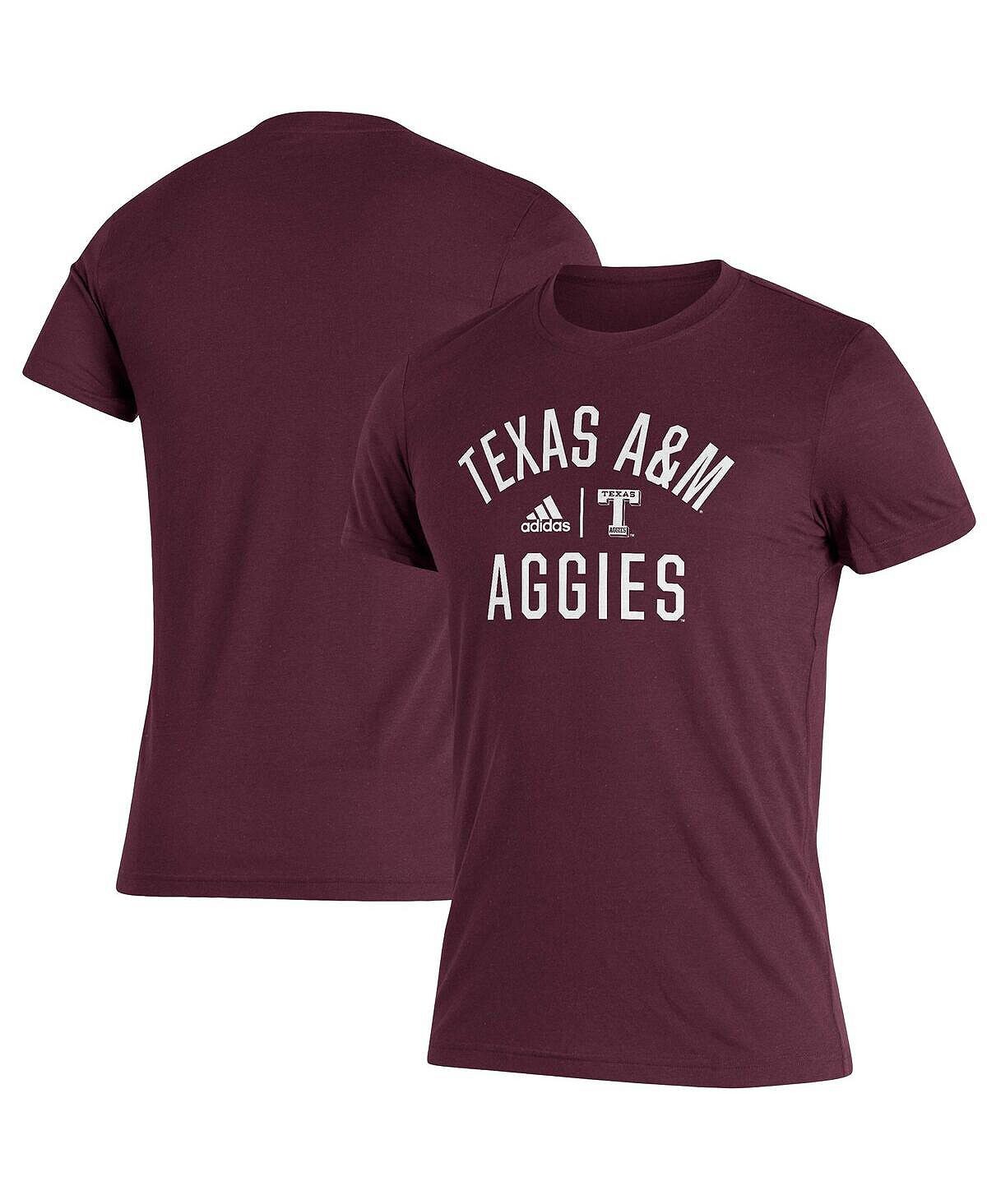 

Мужская футболка maroon texas a&m aggies sideline locker heritage adidas