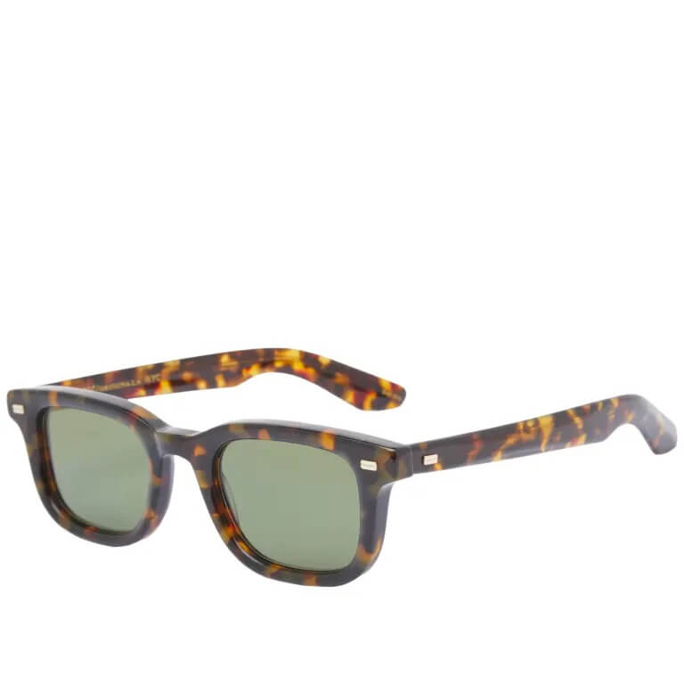 Солнцезащитные очки Moscot Klutz, коричневый/зеленый