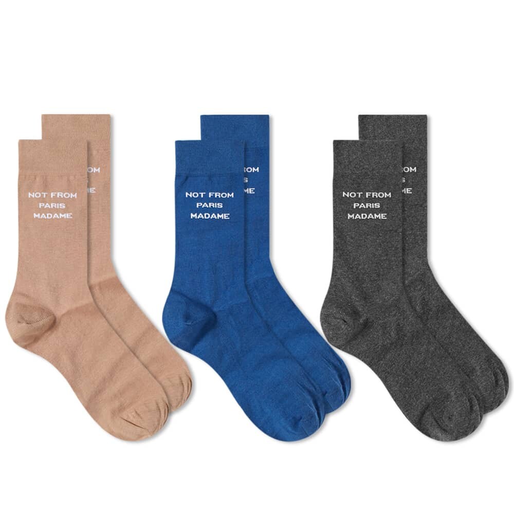 

Носки Drôle de Monsieur Not From Paris Sock - 3 Pack