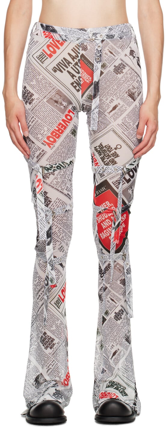 

Белые леггинсы с пряжкой Charles Jeffrey LOVERBOY