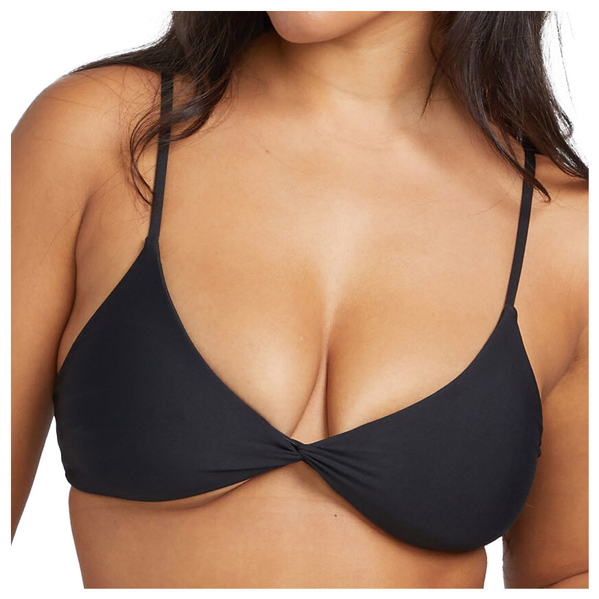 

Верх бикини Volcom Women's Simply Seamless V Neck, черный
