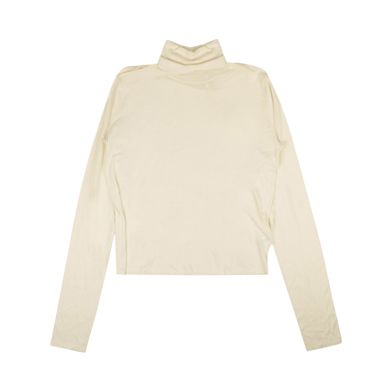 

Helmut Lang Водолазка из смесового шелка с короткими рукавами, цвет Белый