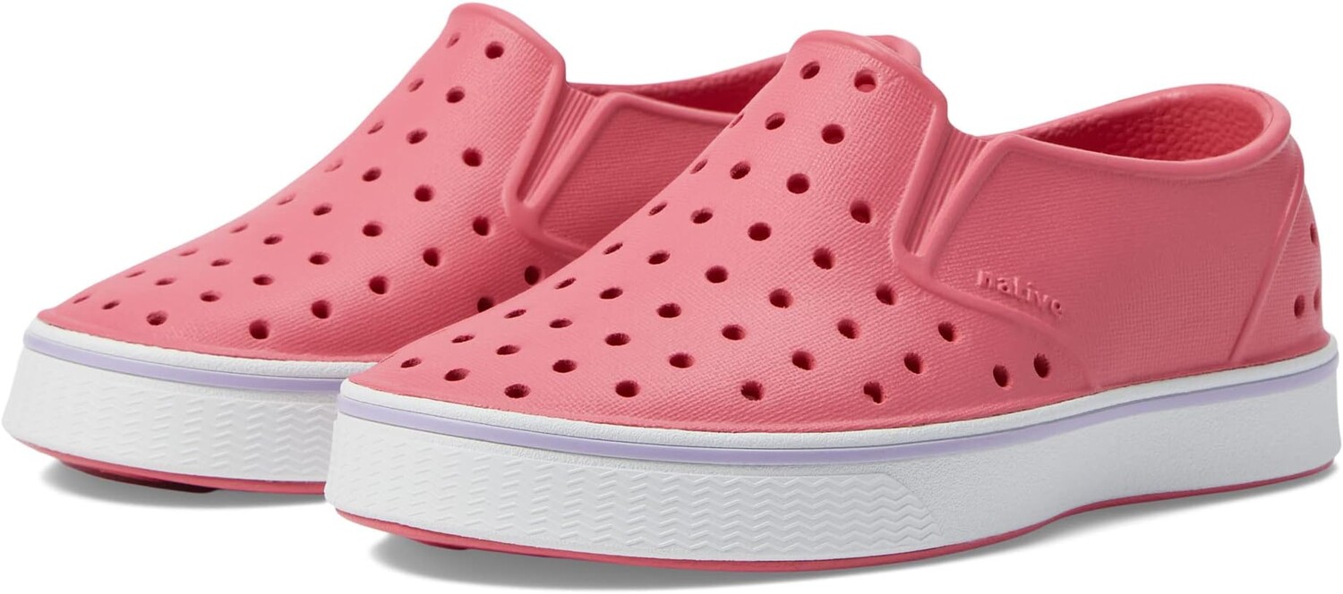 

Кроссовки Miles Slip-On Native Shoes Kids, цвет Dazzle Pink/Shell White/Healing Purple