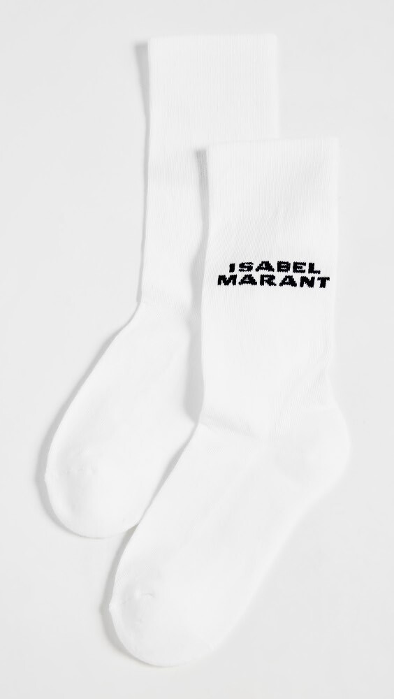 

Носки Isabel Marant Dawi Im Logo, белый