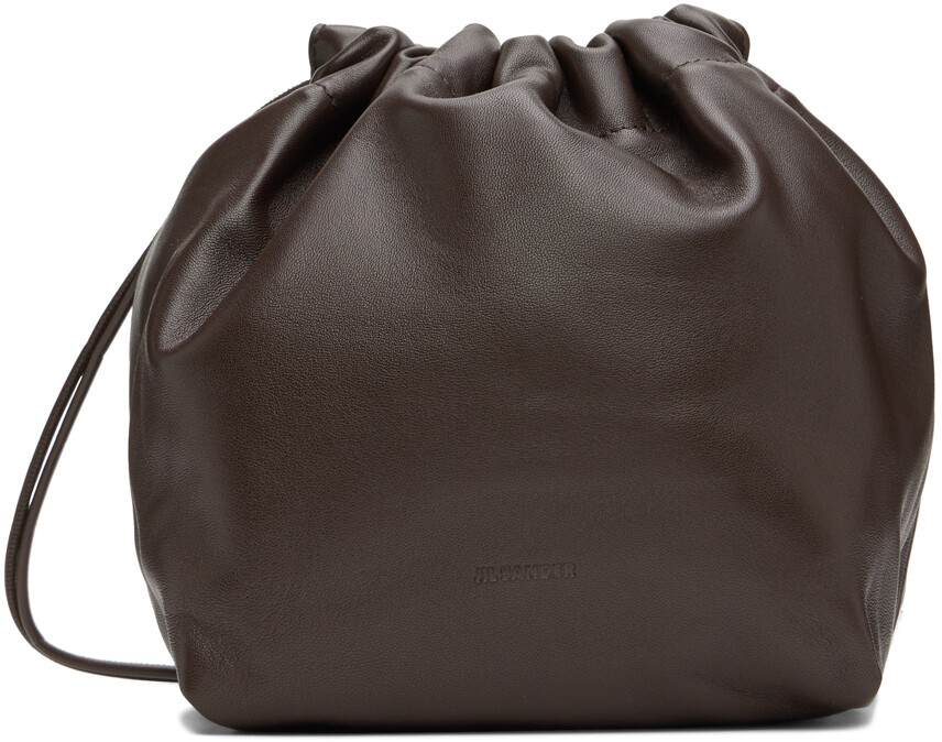 

Коричневая сумка для пельменей Jil Sander