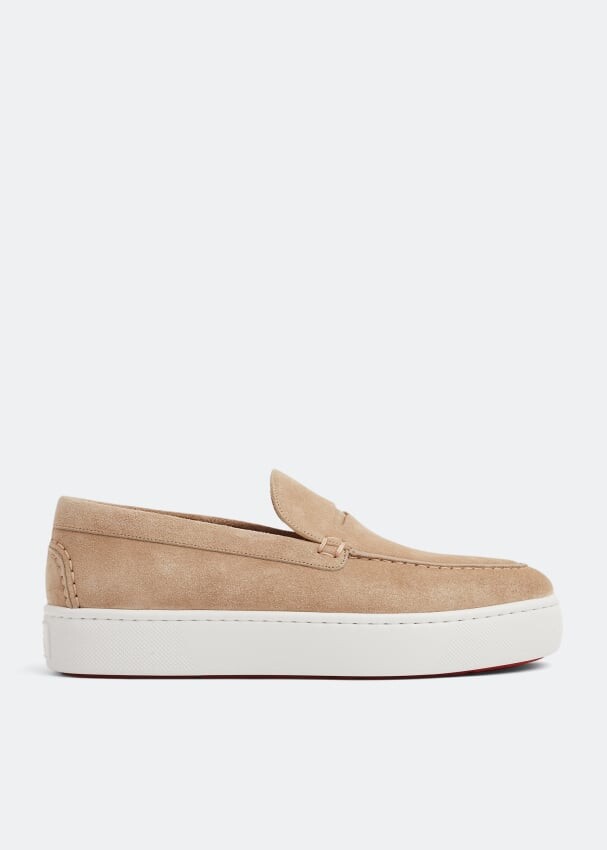 

Лоферы CHRISTIAN LOUBOUTIN Paqueboat boat shoes, бежевый