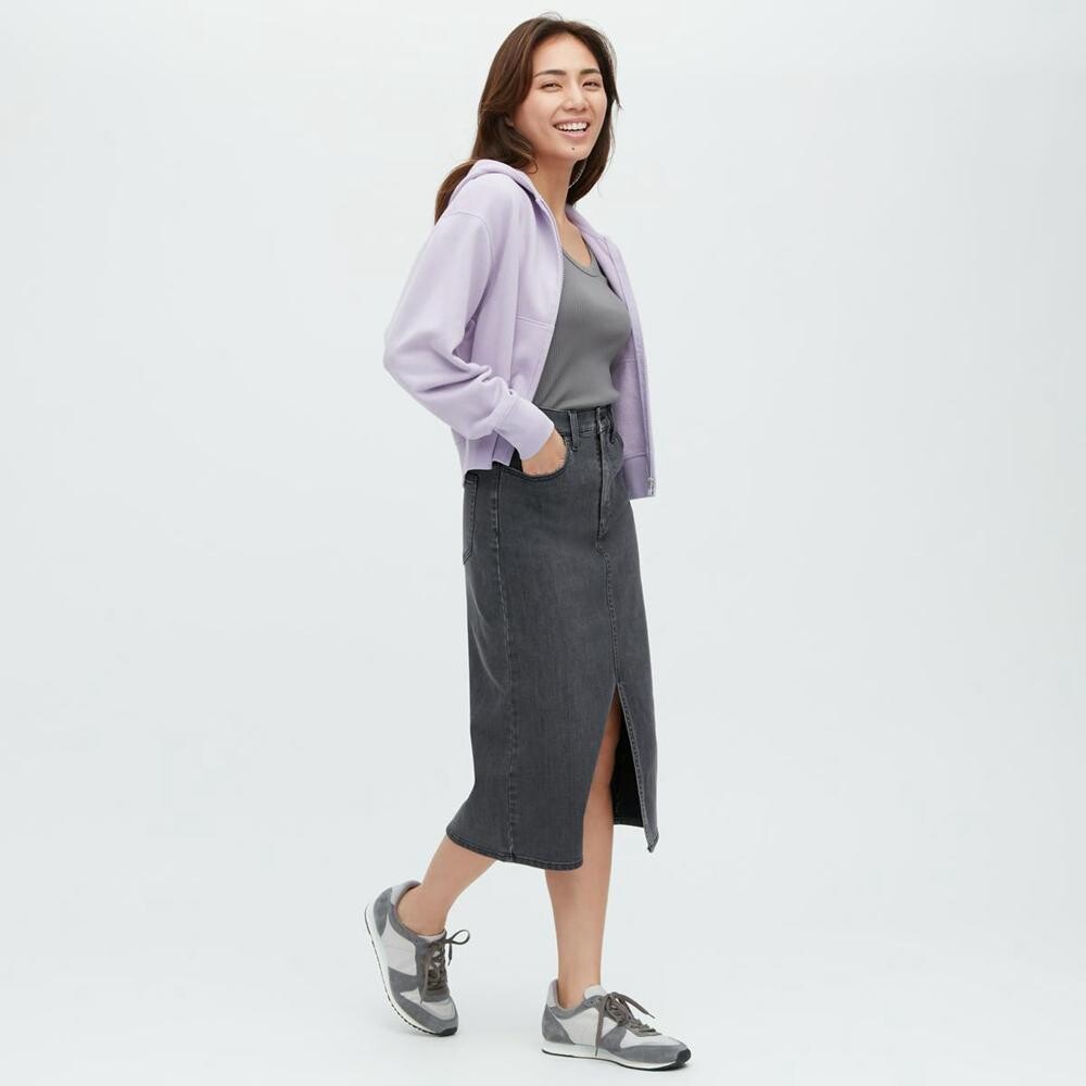 

Юбка Uniqlo, серый