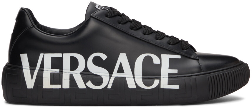 

Черные низкие кеды Greca с логотипом Versace