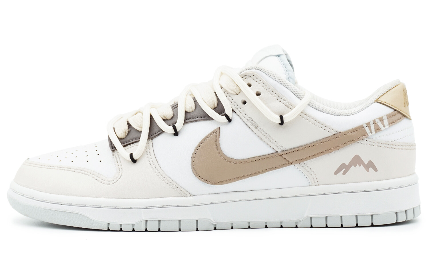 

Кроссовки для скейтбординга Dunk женские с низким верхом, белые/желтые Nike