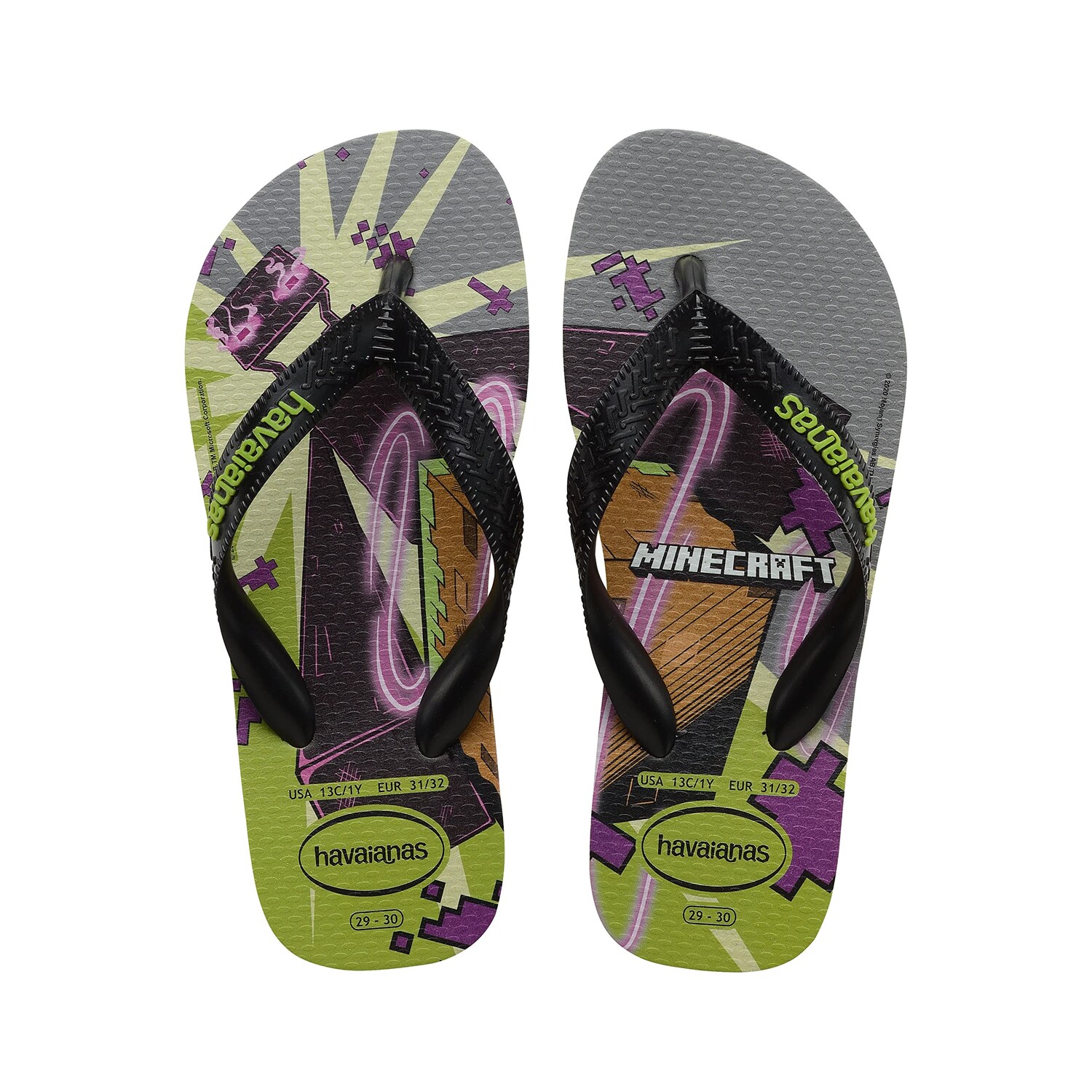 

Пляжные сандали Havaianas Kids, Top Minecraft