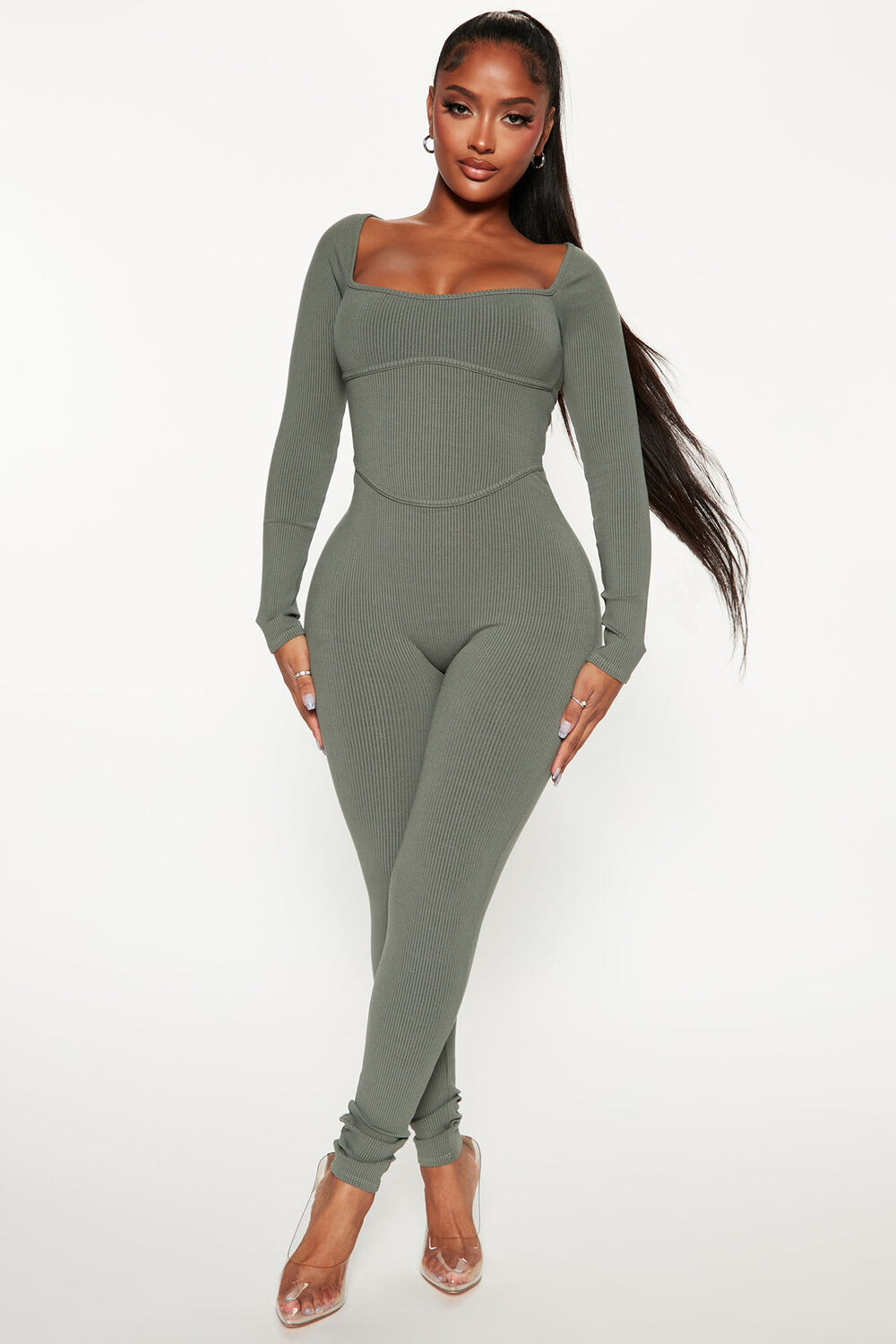 

Комбинезон Fashion Nova JP2299FN, оливковый