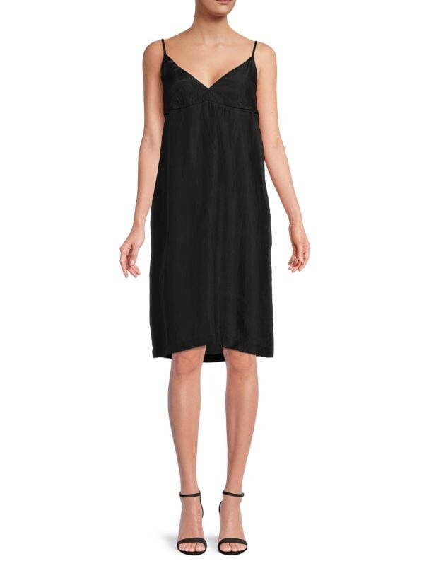 

Шелковое платье danae с v-образным вырезом Dries Van Noten Black