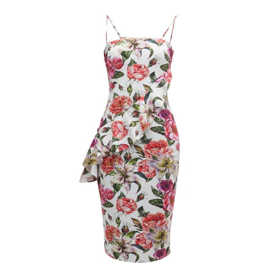 

Платье Chiara Boni La Petite Robe Telga Draped Floral-Print Bodycon, мультиколор