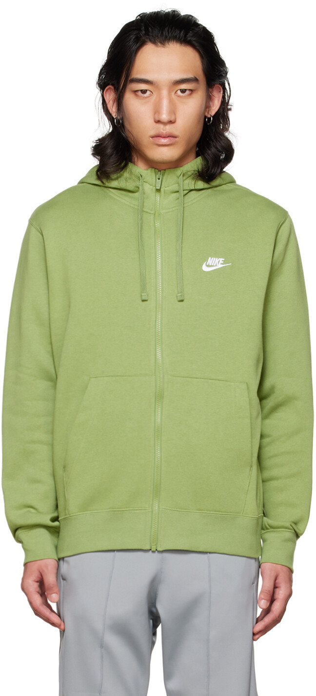 

Зеленая толстовка с капюшоном NSW Club Nike, Зеленый