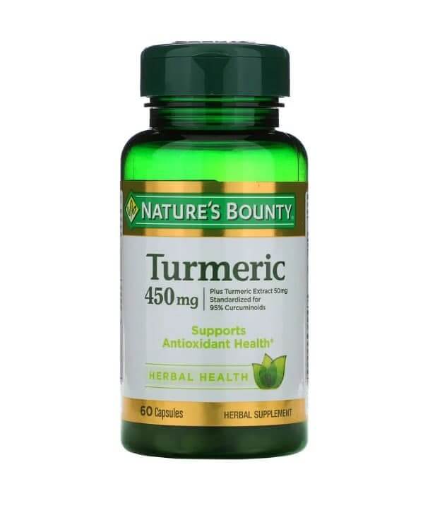 Куркума, 450 мг, 60 капсул,Nature's Bounty маргарита митрофанова здоровье женщины после 40 лет