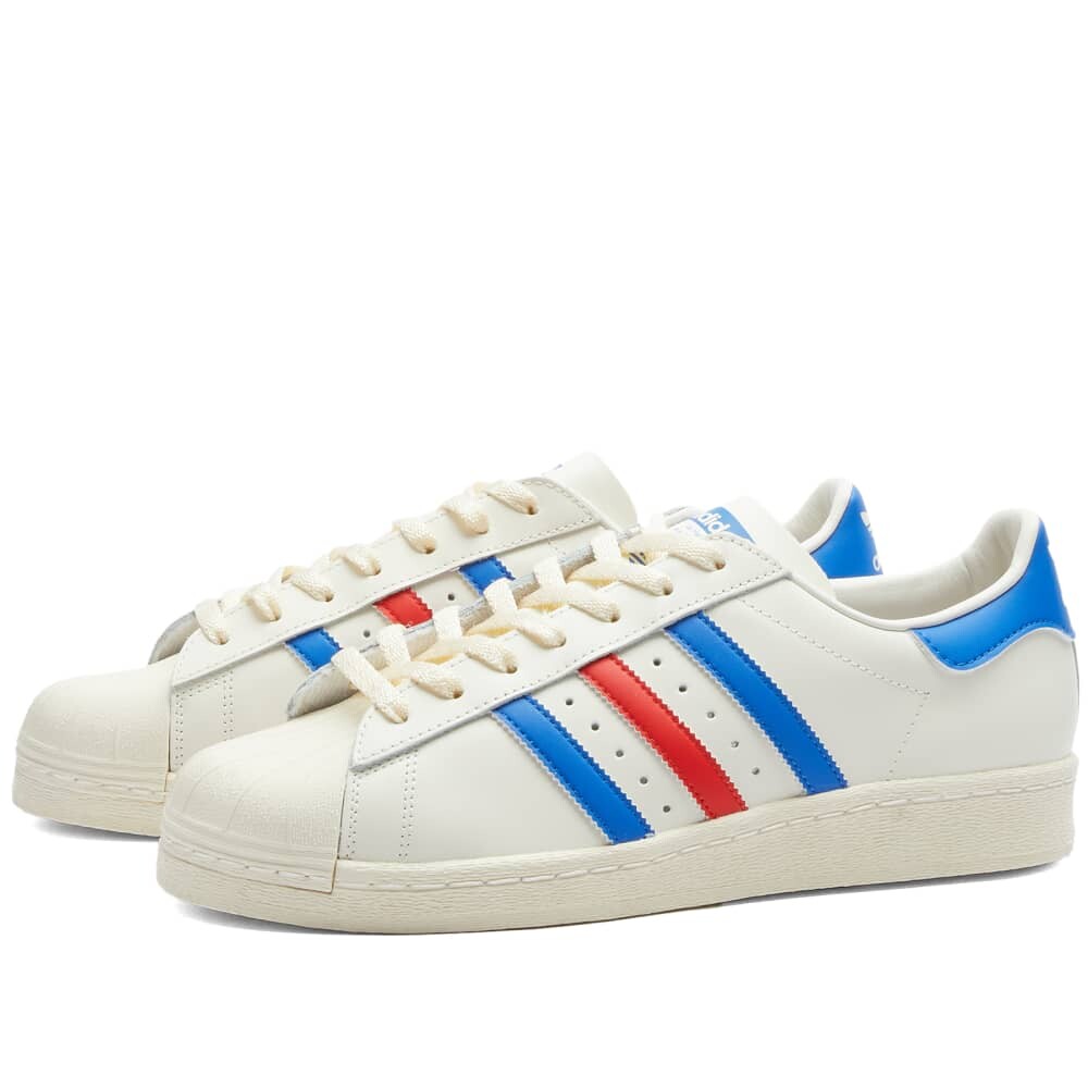 

Кроссовки Adidas Superstar 82, белый/синий/красный