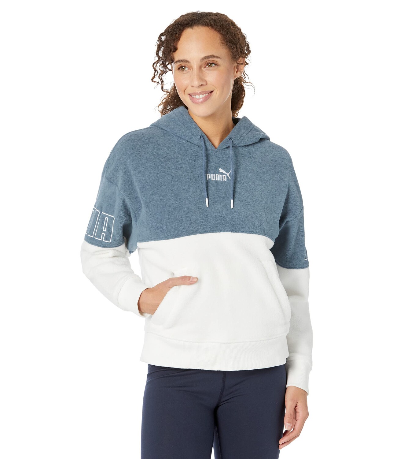 

Толстовка Puma Power Winterized, бело-синий