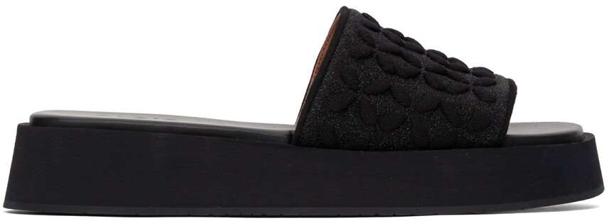 

Туфли на платформе Black Petals ALAÏA
