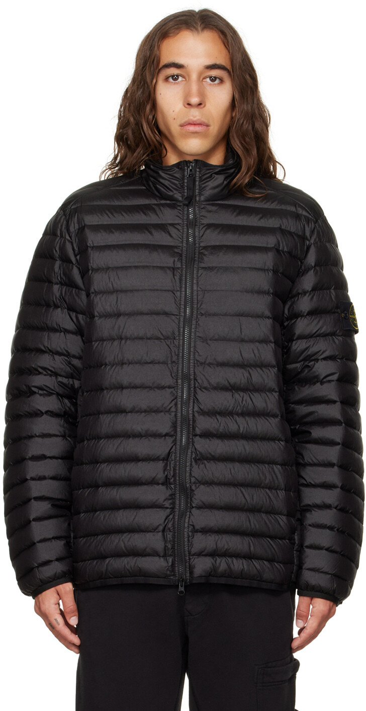 

Черный стеганый пуховик Stone Island