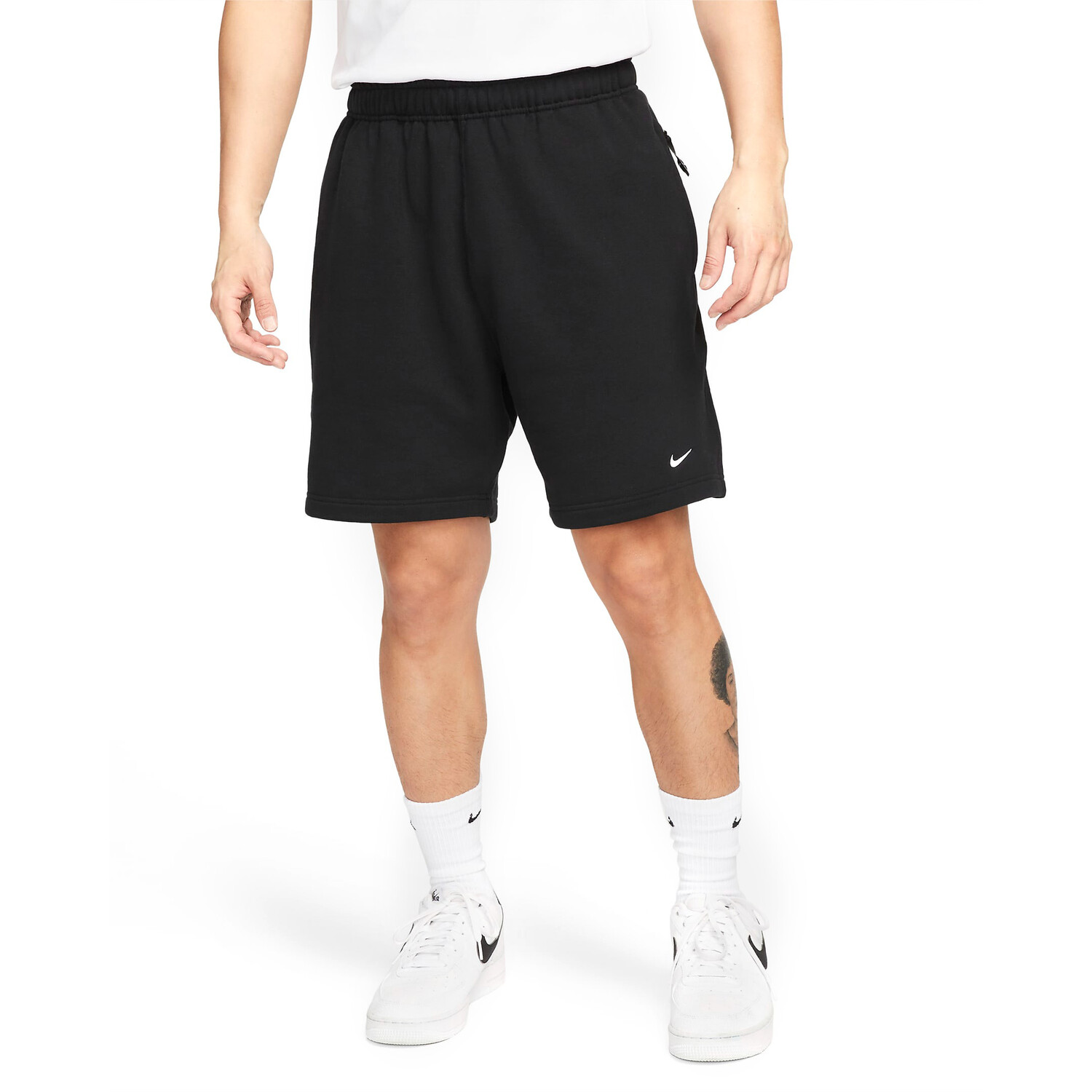 

Шорты Nike Solo Swoosh Men's French Terry, черный/белый
