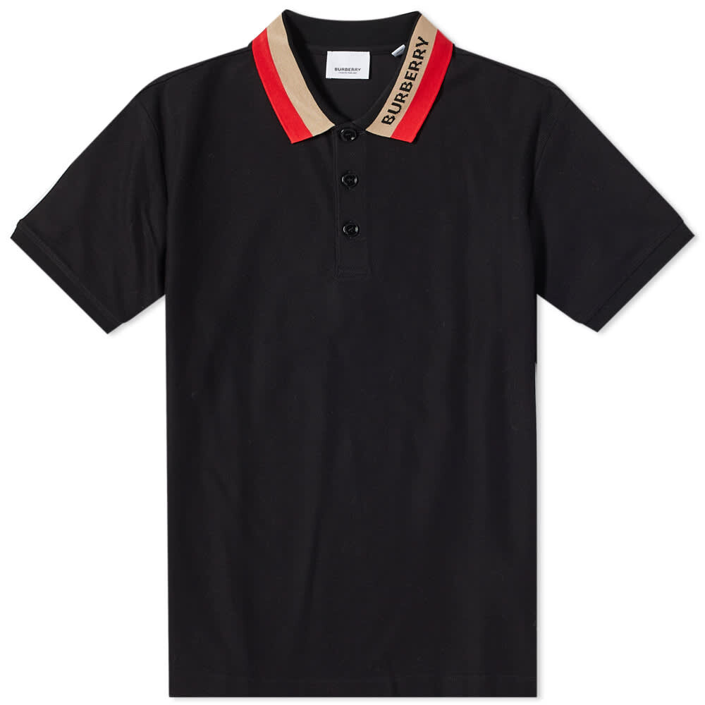 

Футболка Burberry Edney Polo, Черный