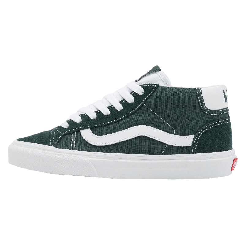 Кеды Vans Mid skool 37 unisex, темно-зеленый - фото