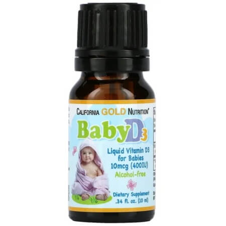 Жидкий витамин D3 для детей California Gold Nutrition, 10 мл