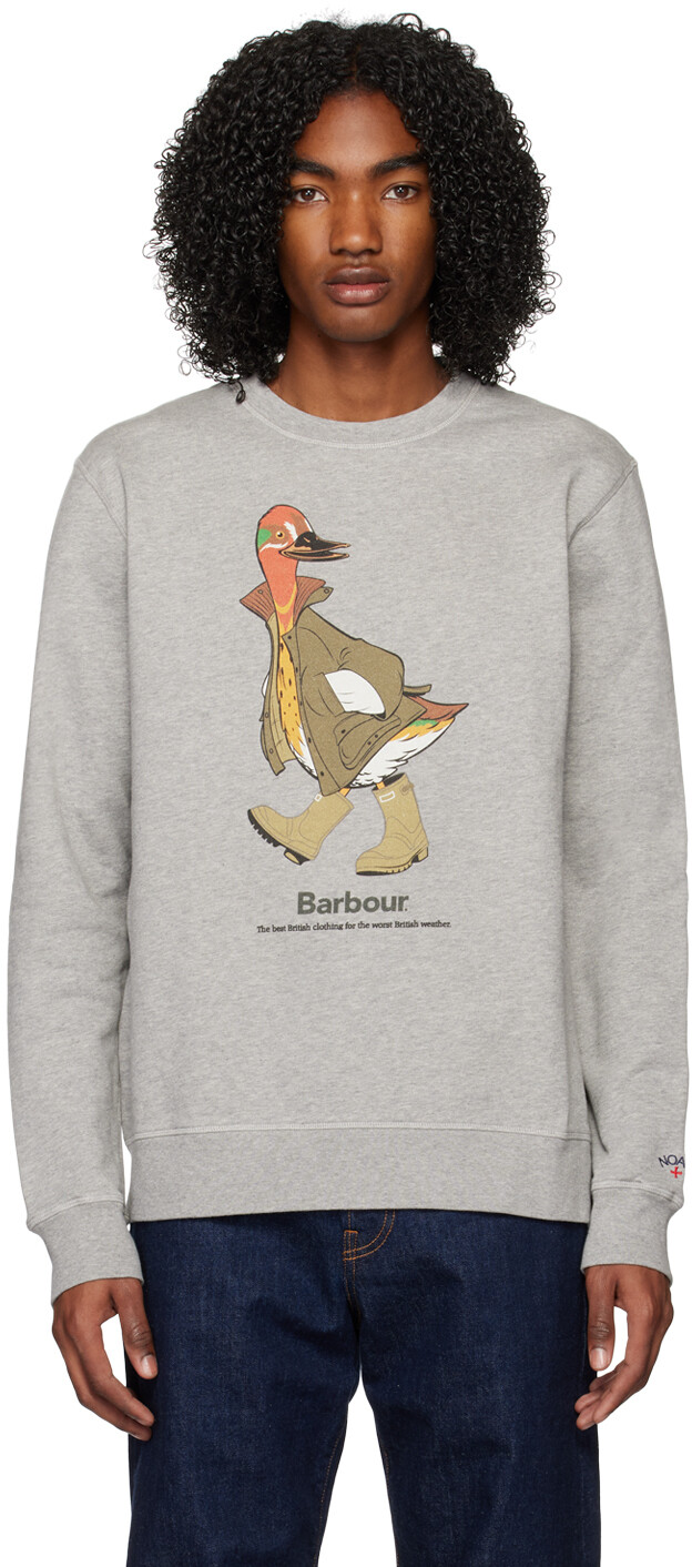 

Серая толстовка Noah Edition Barbour, Серый