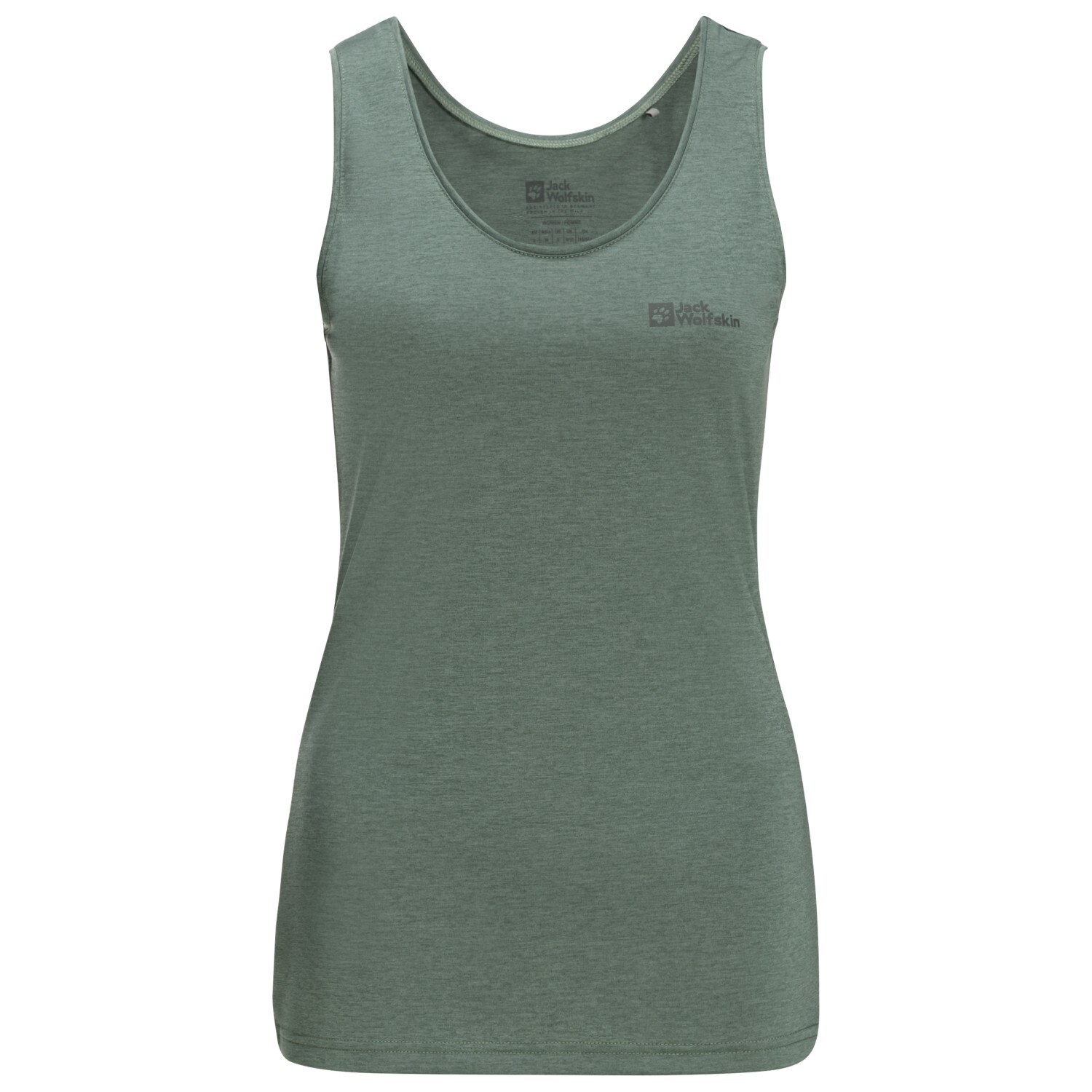 Майка Jack Wolfskin Women's Crosstrail Tank, цвет Hedge Green цена и фото