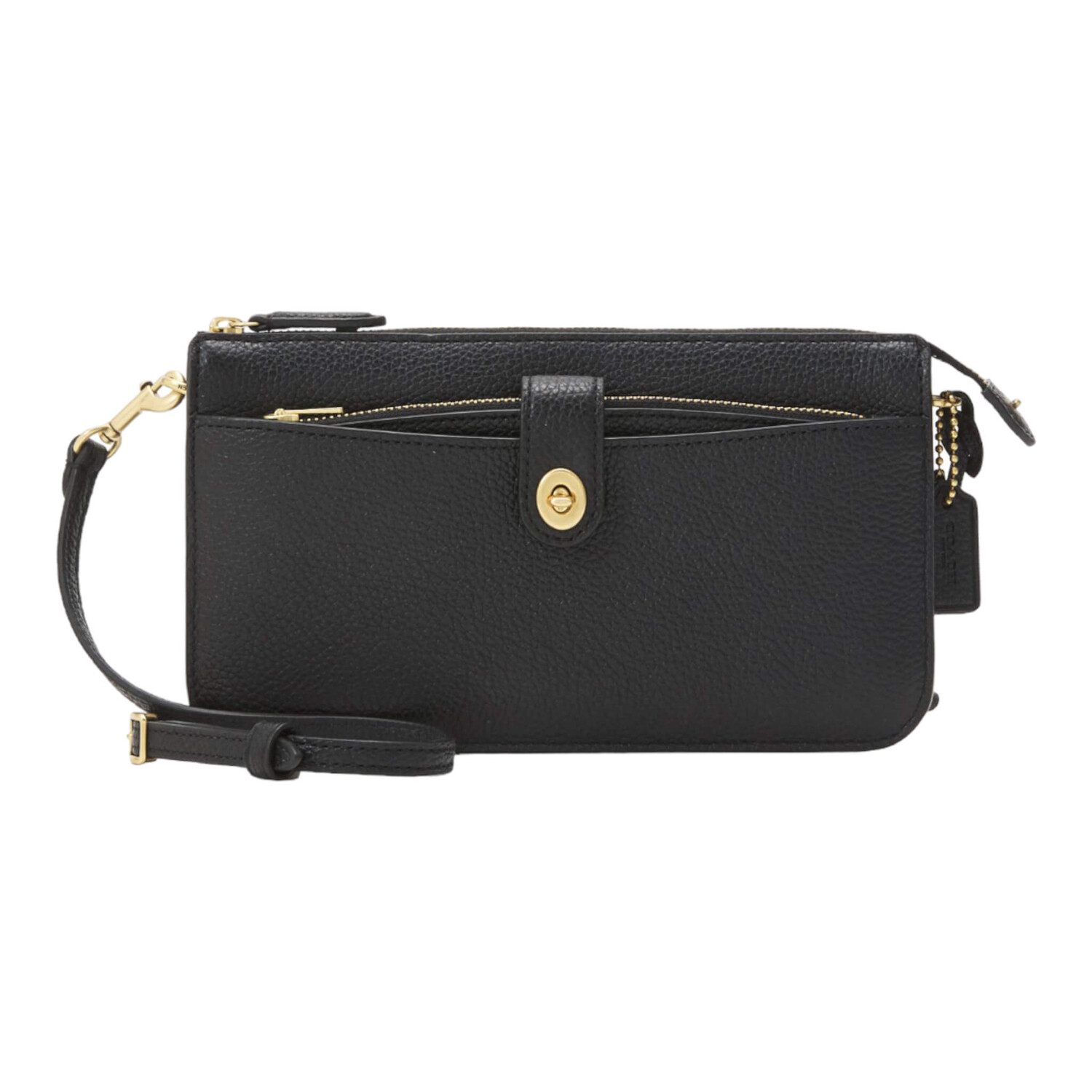 

Сумка Coach Pebbled Leather Noa Across Body, черный
