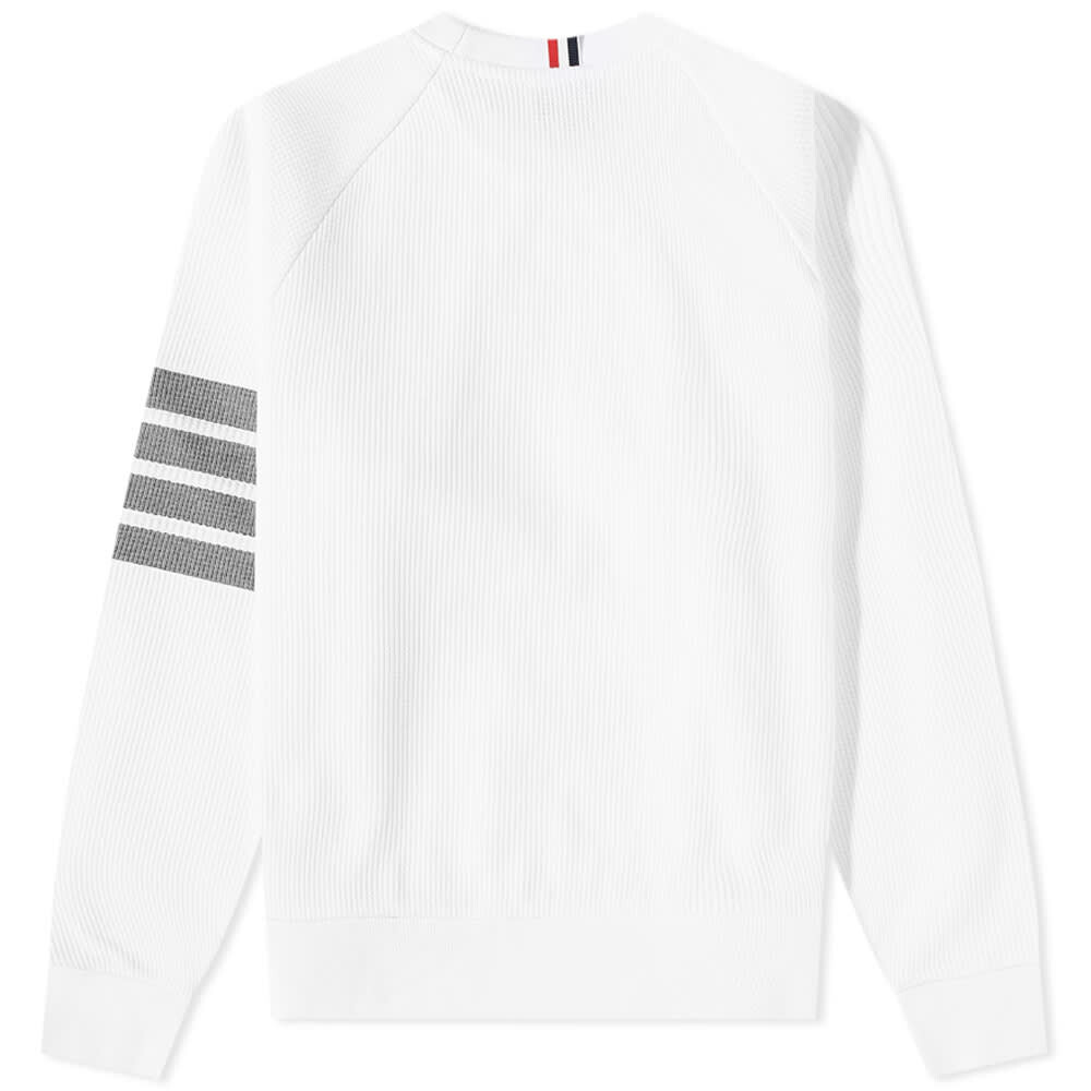 

Джемпер Thom Browne 4 Bar Raglan Sleeve Waffle Crew Sweat, Белый