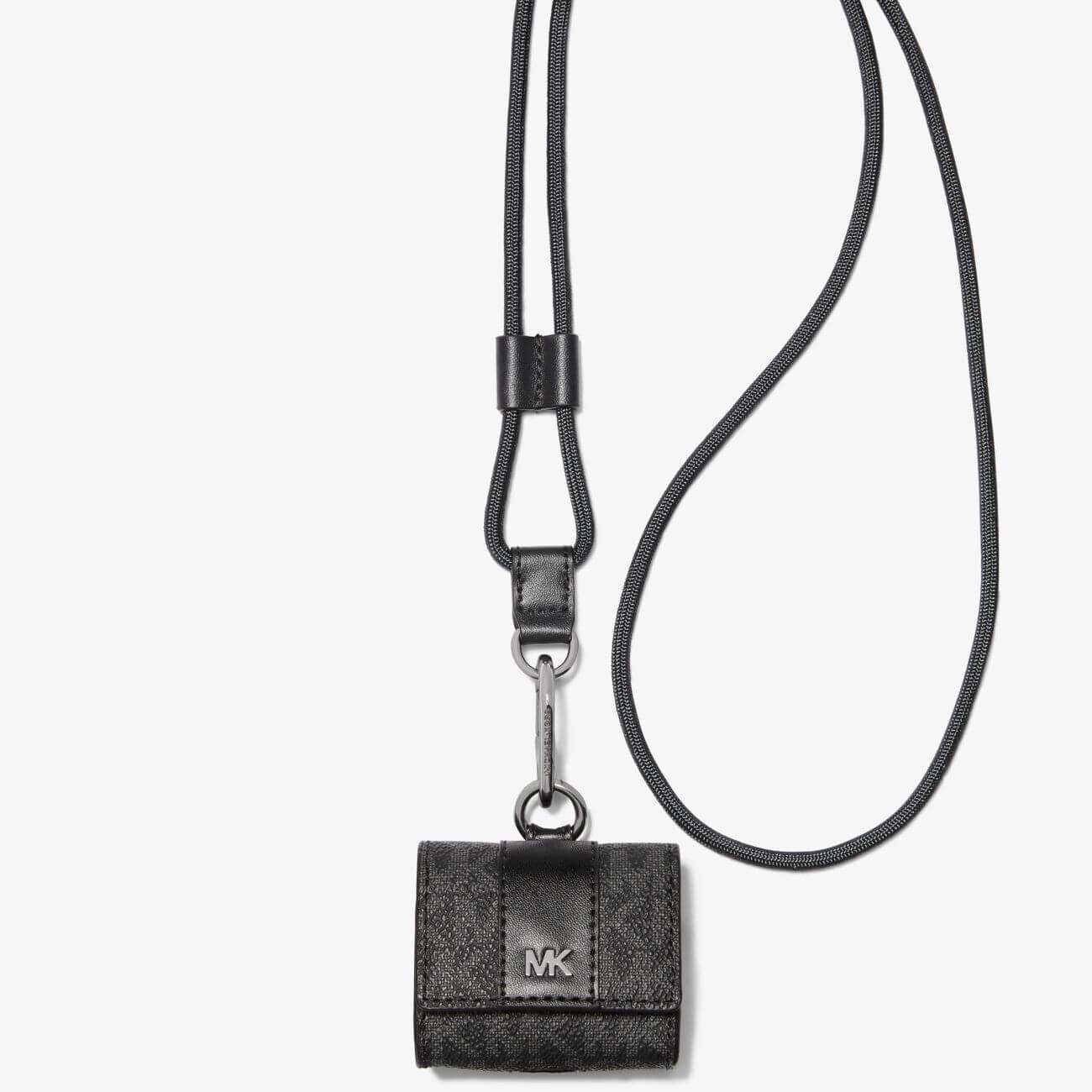 

Чехол Michael Kors Hudson Logo Lanyard для Apple Airpods Pro, черный/серый