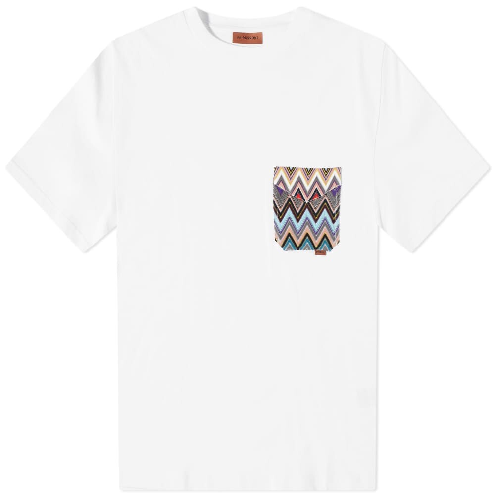 

Футболка Missoni Knitted Patch Pocket Tee, Белый